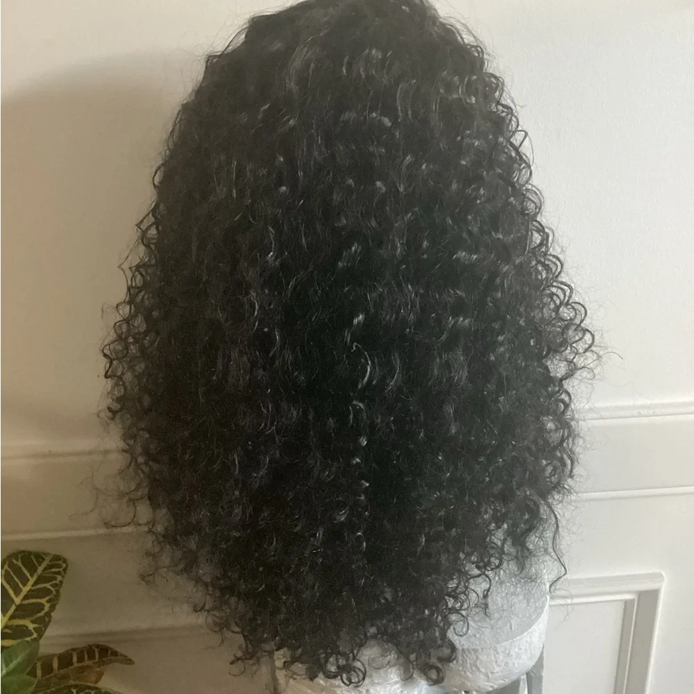 Curly  Synthetic Black Wig